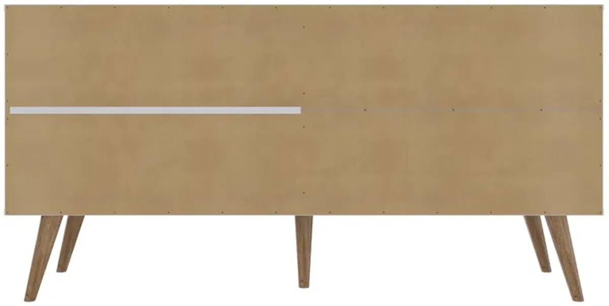 Amber White TV Stand