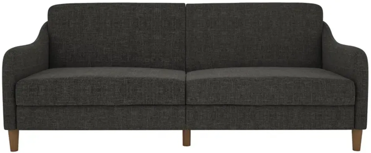 Joan Modern Coil Futon Sofa Bed and Dorm Couch Sleeper