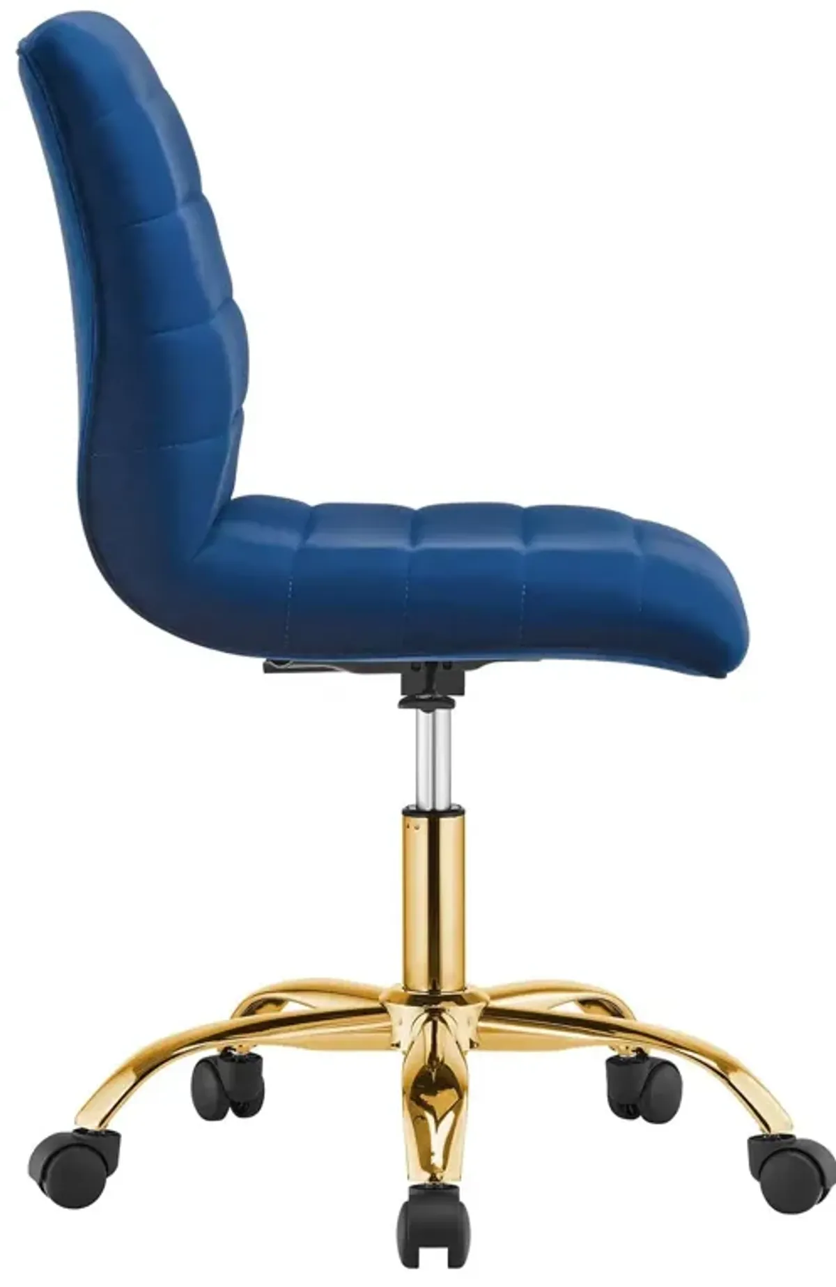 Modway Ripple Home Office Desks and Chairs, Gold Navy