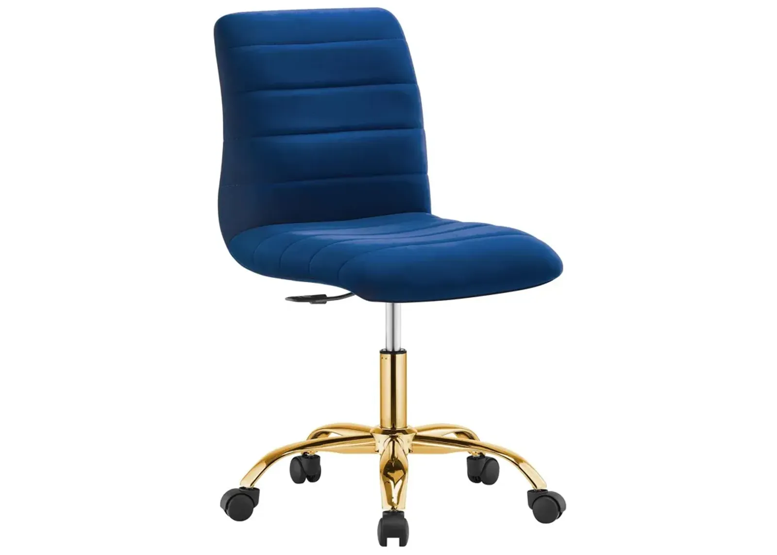 Modway Ripple Home Office Desks and Chairs, Gold Navy