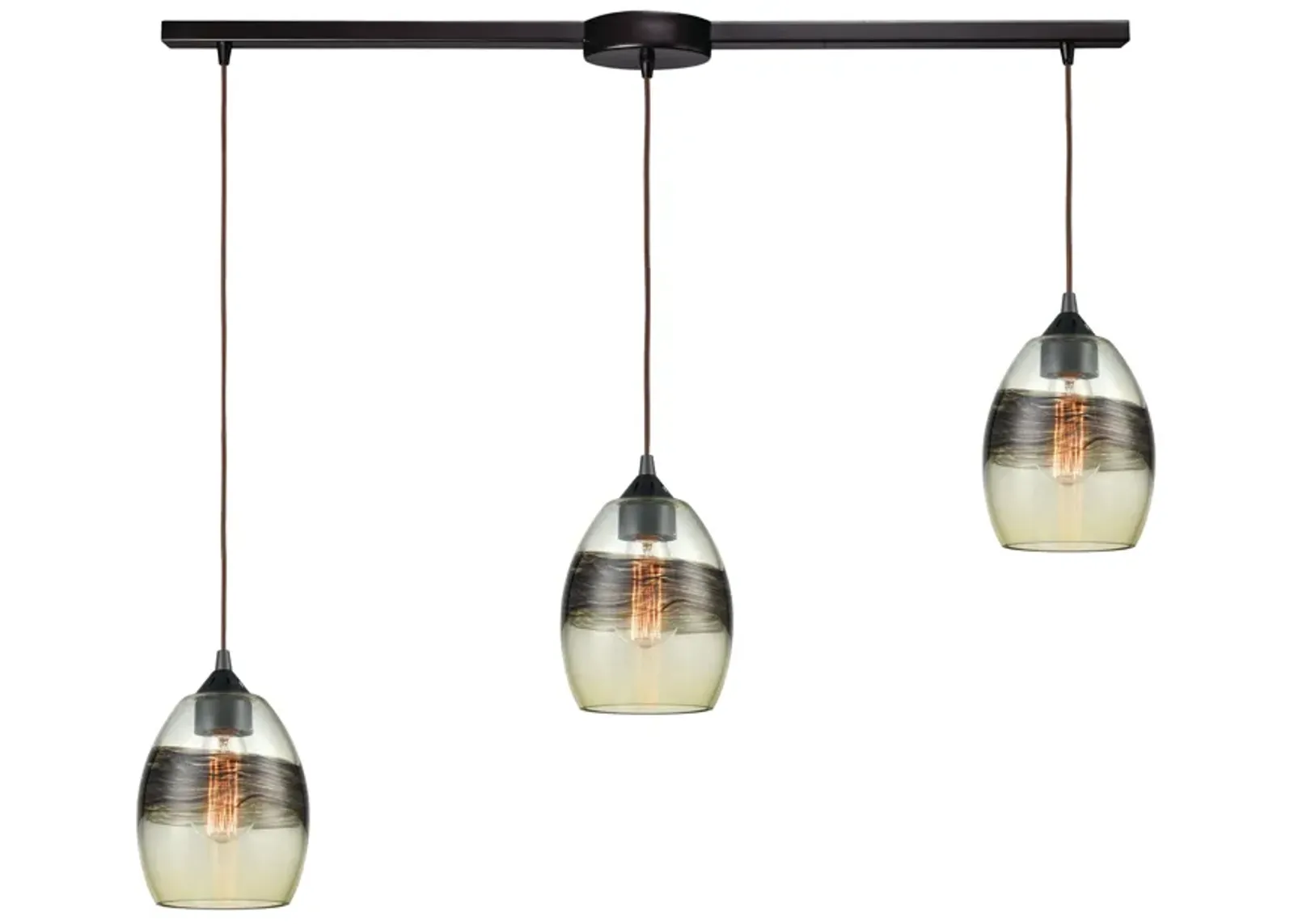 Whisp 12" wide Slim Multi Light Pendant