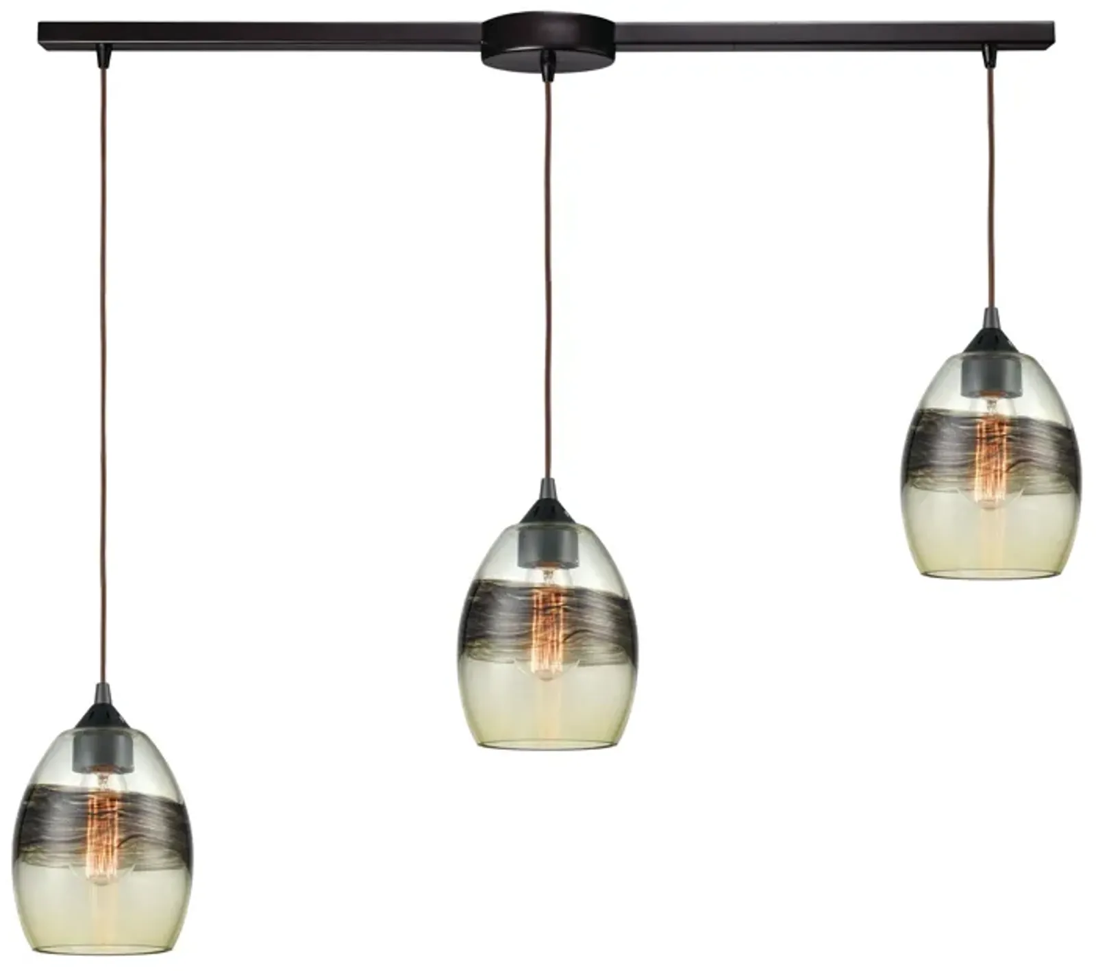 Whisp 12" wide Slim Multi Light Pendant