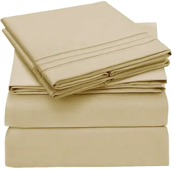 1800 Series Double Brushed Cooling Microfiber Sheet Set