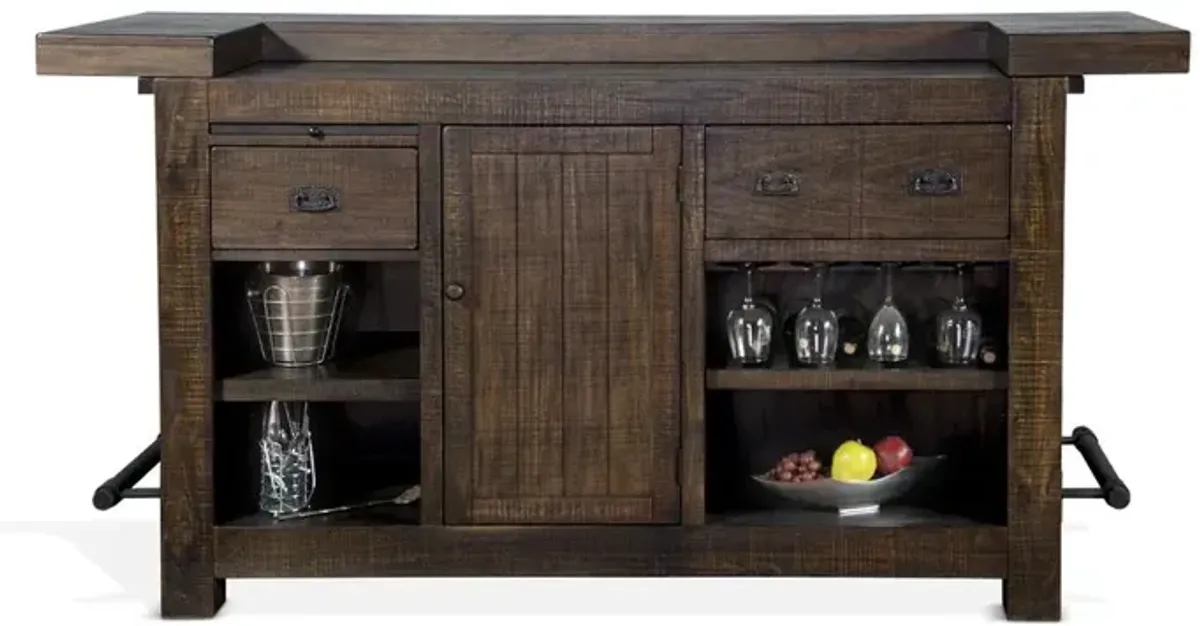 Sunny Designs 80 Traditional Wood Home Bar
