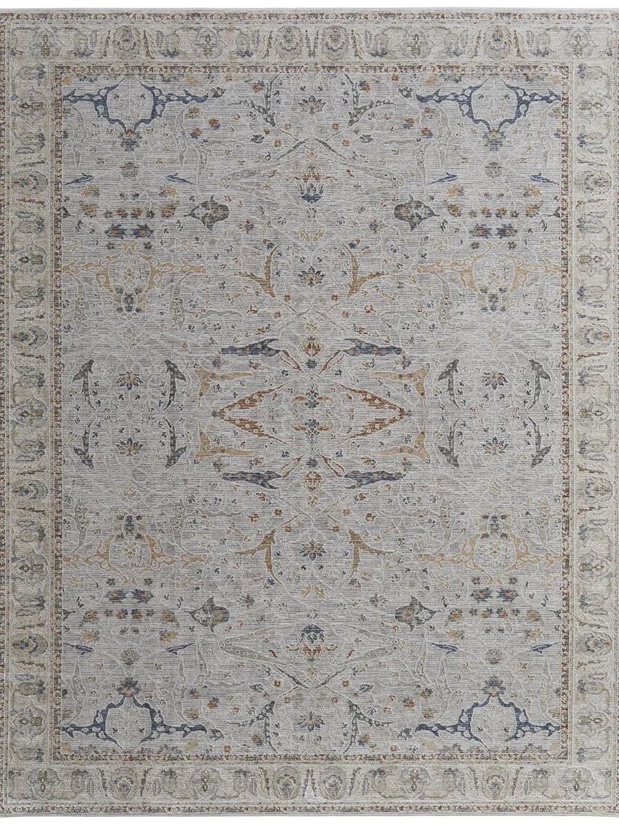 Pasha 39M4F 5' x 7'6" Ivory/Blue/Taupe Rug