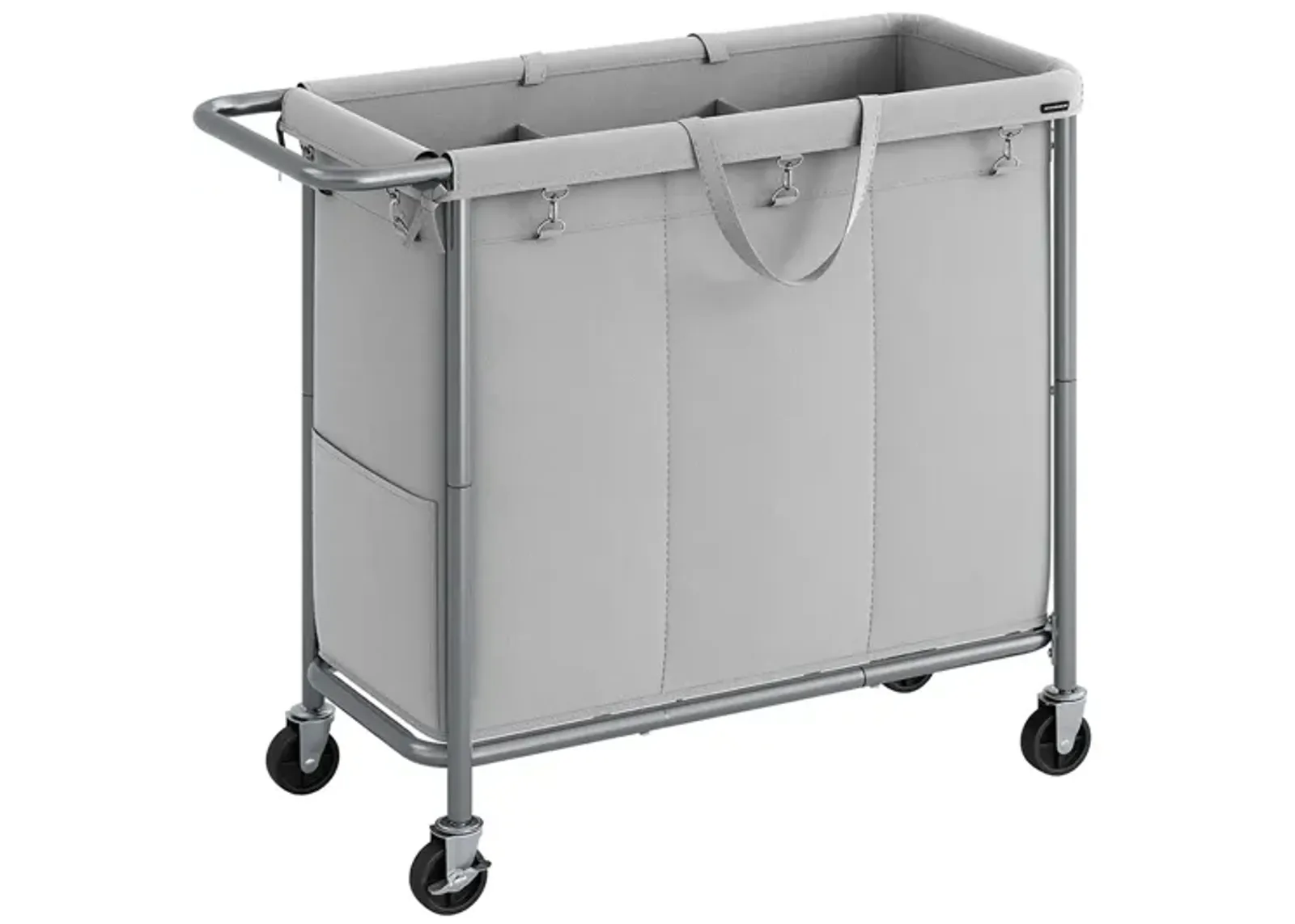 Laundry Basket with Wheels, Rolling Laundry Hamper