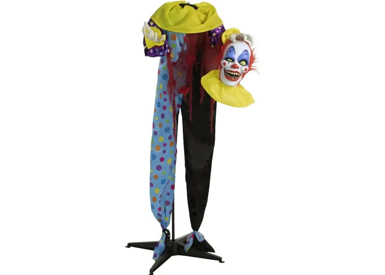 Haunted Hill Farm 55 Standing Clown, Shaking, Lights, Sound