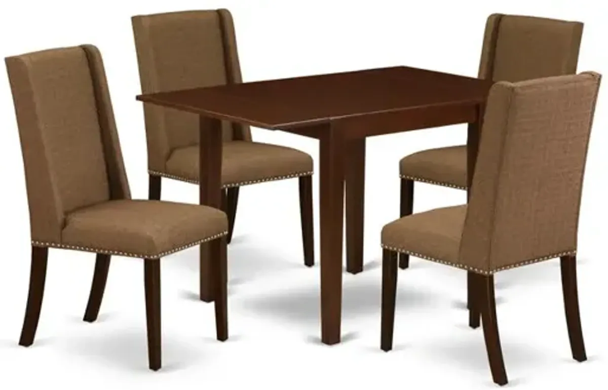 Dining Room Set Mahogany, NDFL5-MAH-18
