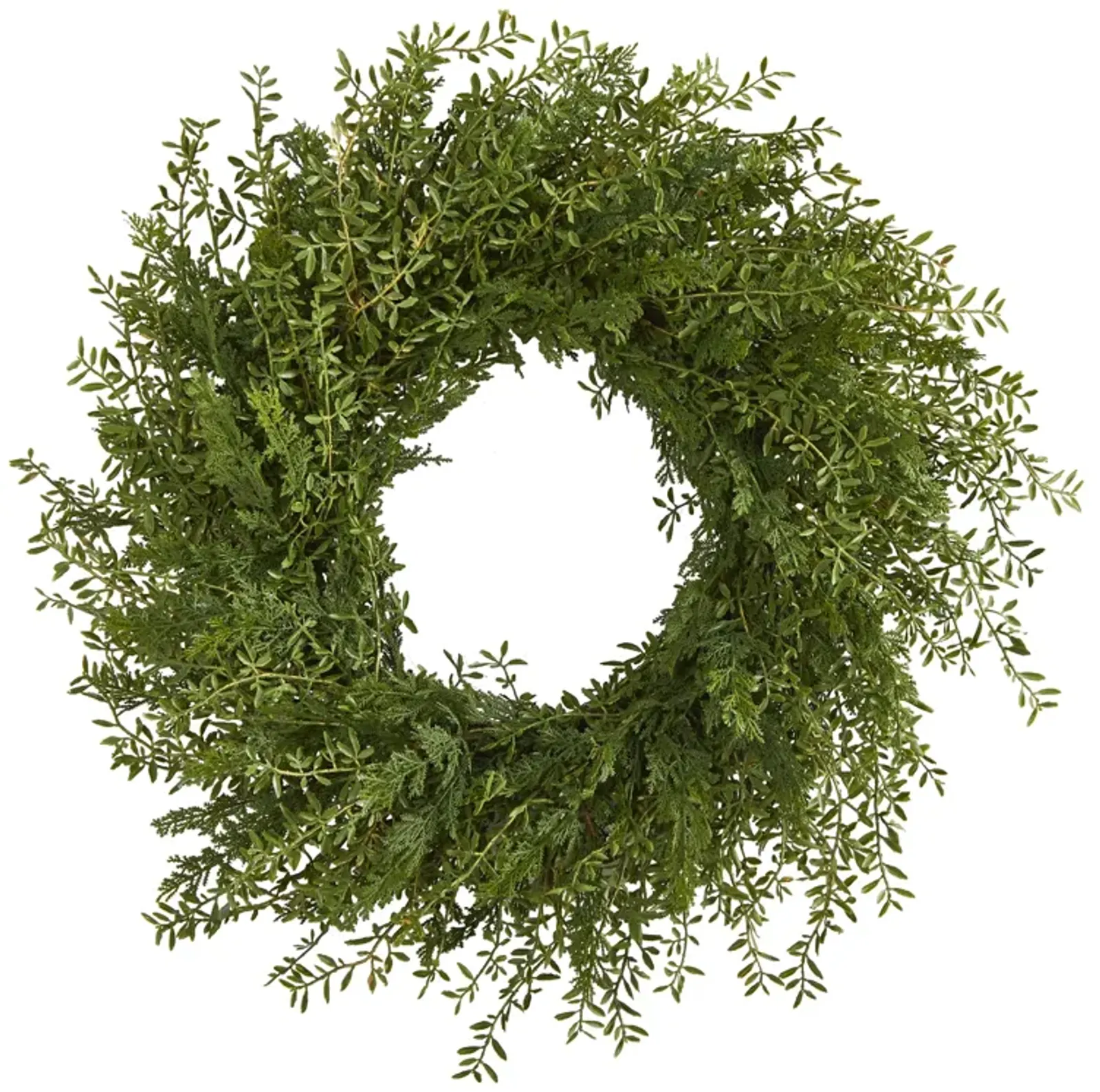 Hivvago 27" Mixed Grass Artificial Wreath