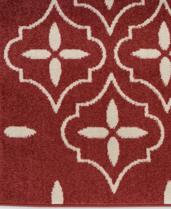 Nourison Essentials NRE04 Brick/Ivory 8' x 10' Rug