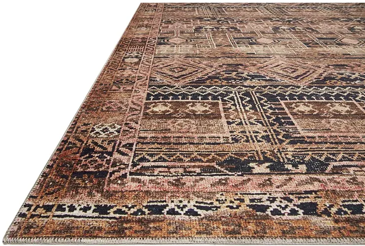 Layla LAY14 Mocha/Blush 5' x 7'6" Rug by Loloi II