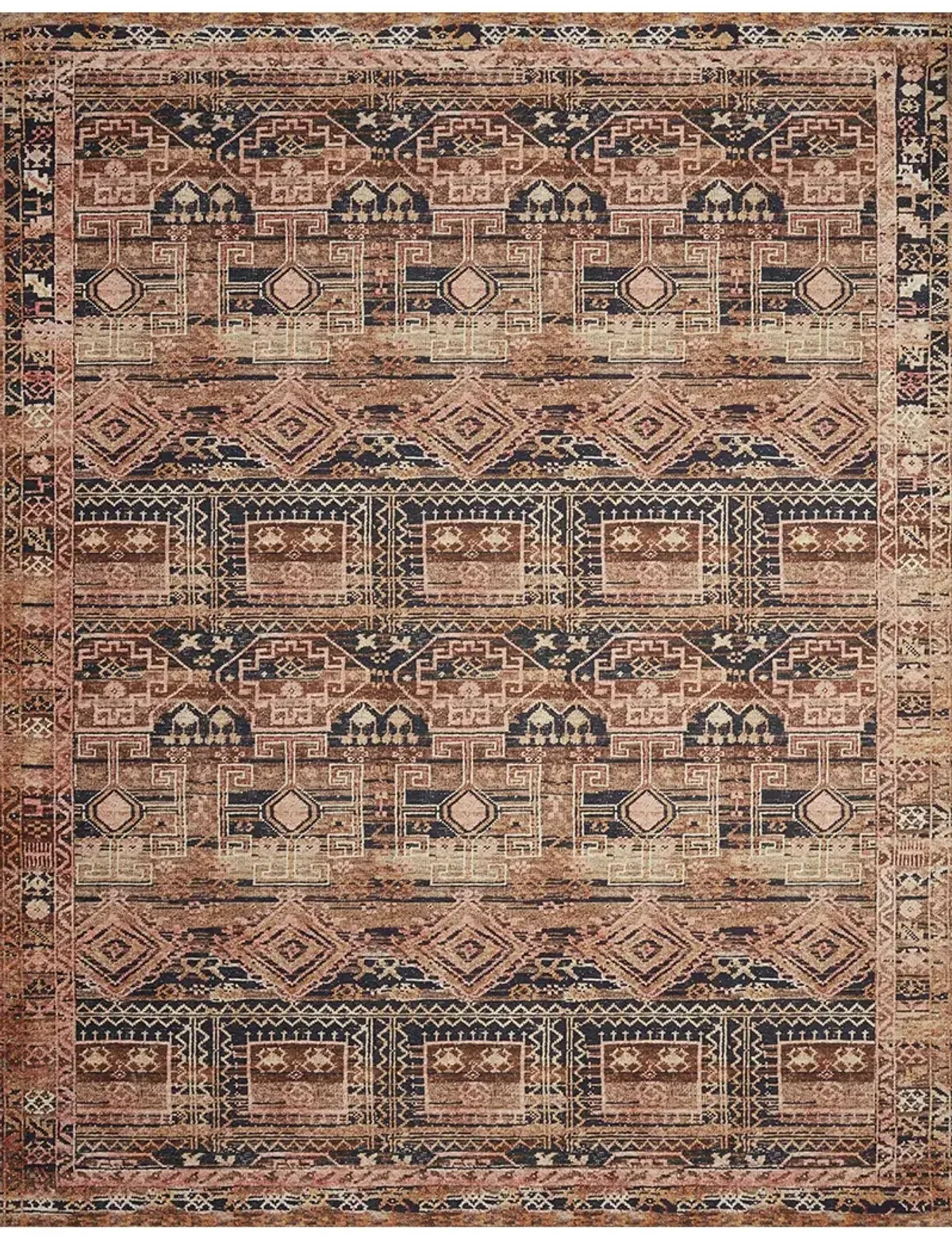 Layla LAY14 Mocha/Blush 5' x 7'6" Rug by Loloi II