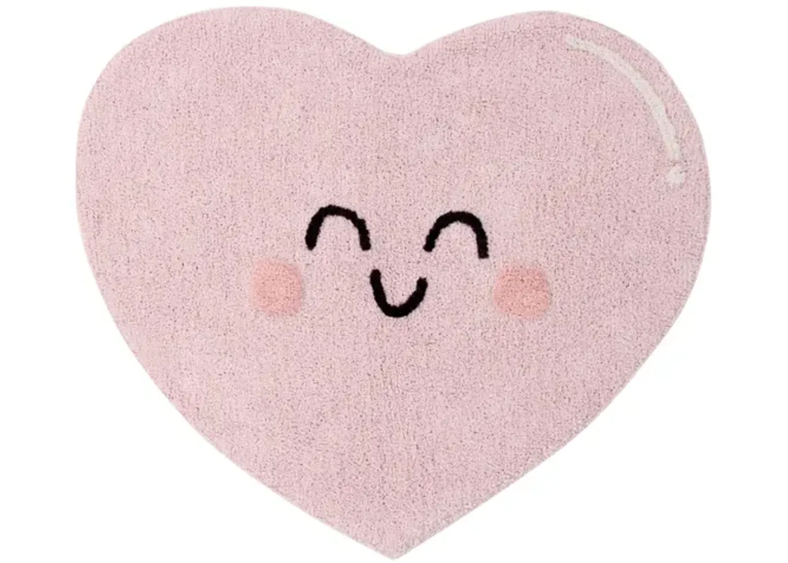 Washable rug Happy Heart