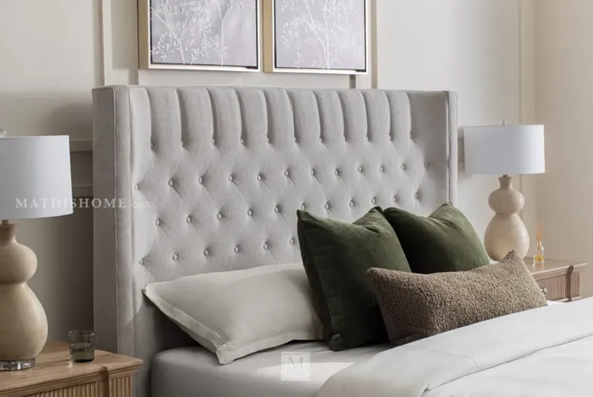 Carly Upholstered King Storage Bed