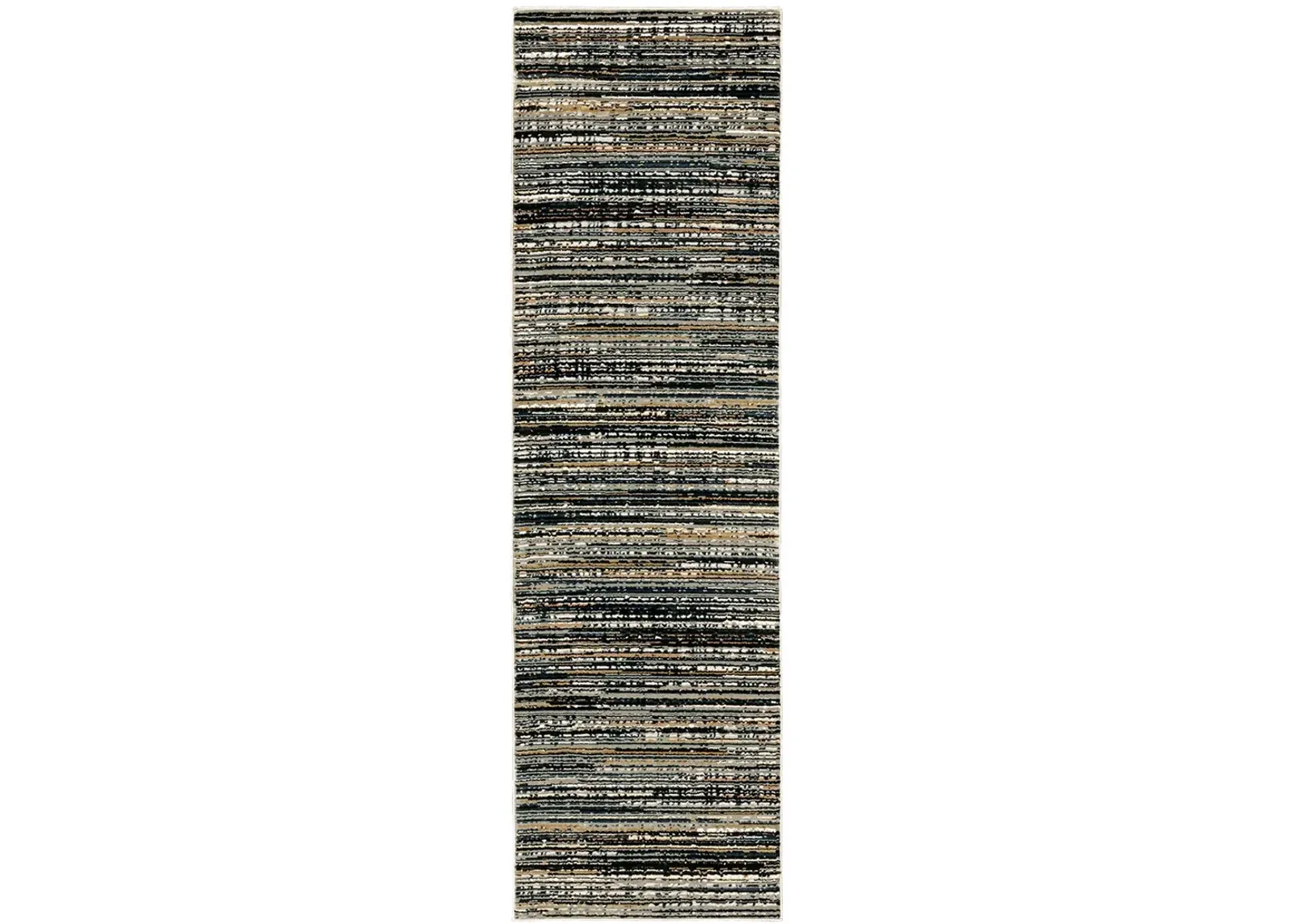 Bowen 2'3" x 7'6" Black Rug