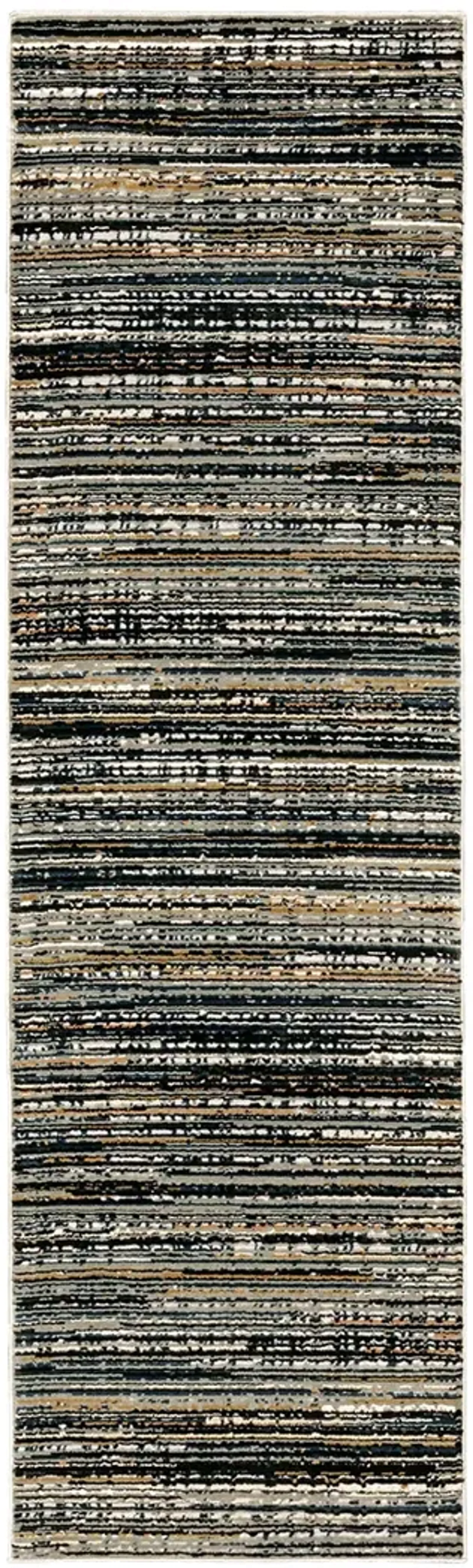 Bowen 2'3" x 7'6" Black Rug