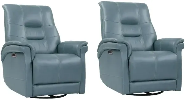Parker Living Powered By Freemotion Cordless Power Swivel Glider Recliner Two Pack