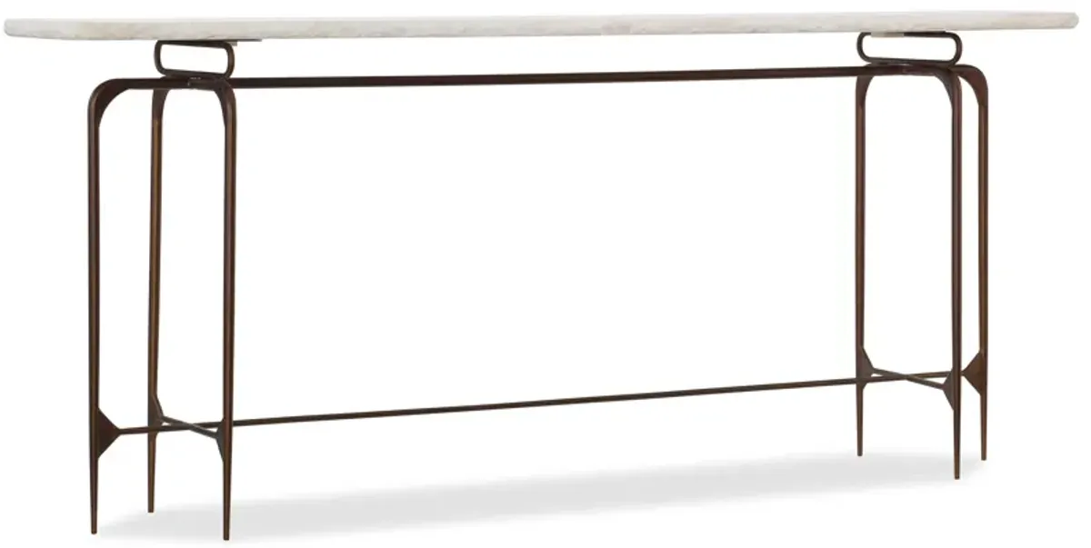 Skinny Metal Console in Cream