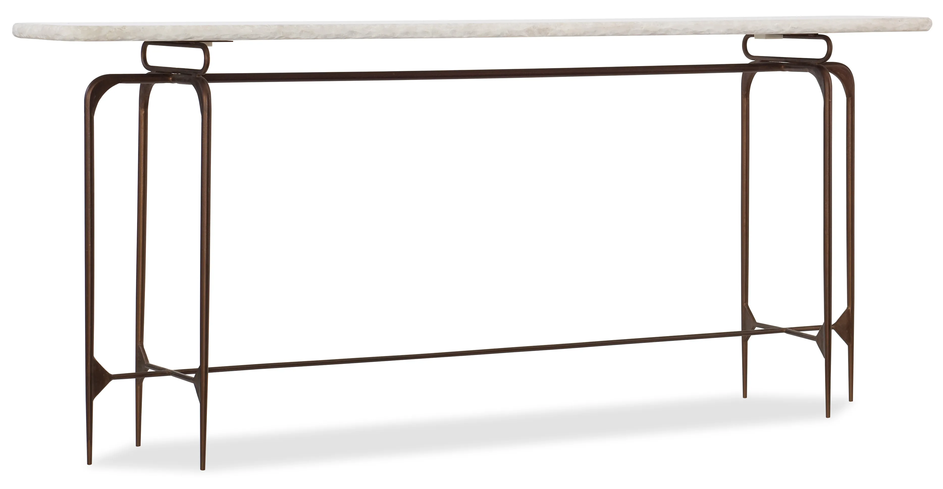 Skinny Metal Console in Cream