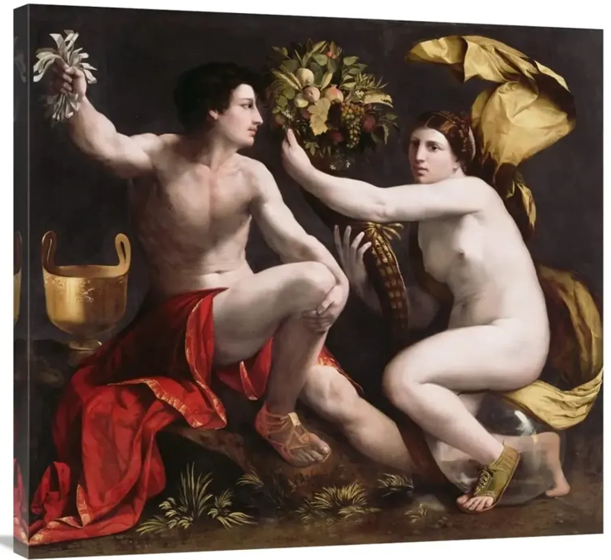 Allegory of Fortune-Canvas Art-36x33.48