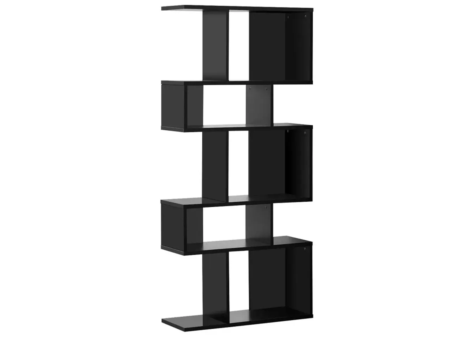 5 Cubes Ladder Shelf Corner Bookshelf Display Rack Bookcase