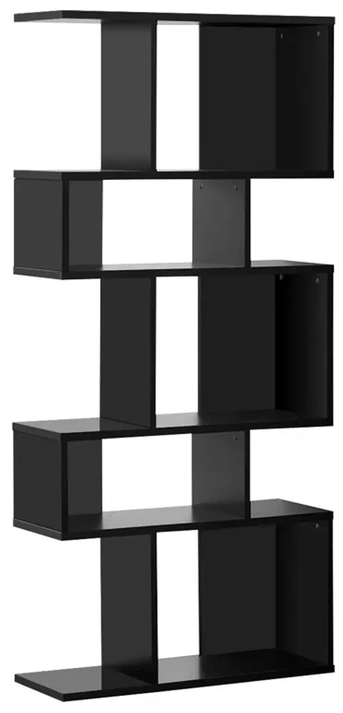 5 Cubes Ladder Shelf Corner Bookshelf Display Rack Bookcase