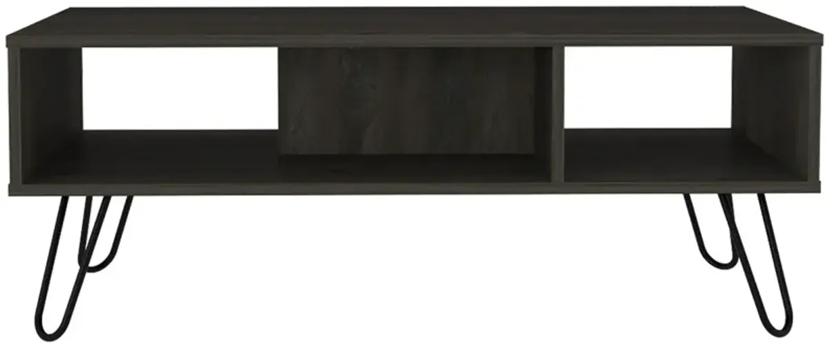 Newport Rectangle 2-Shelf Coffee Table White