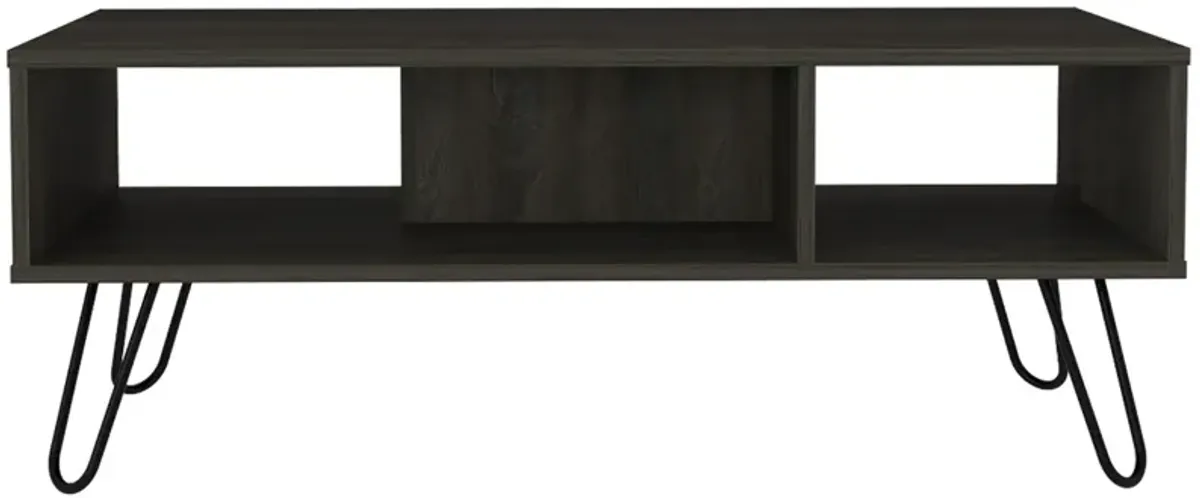 Newport Rectangle 2-Shelf Coffee Table White