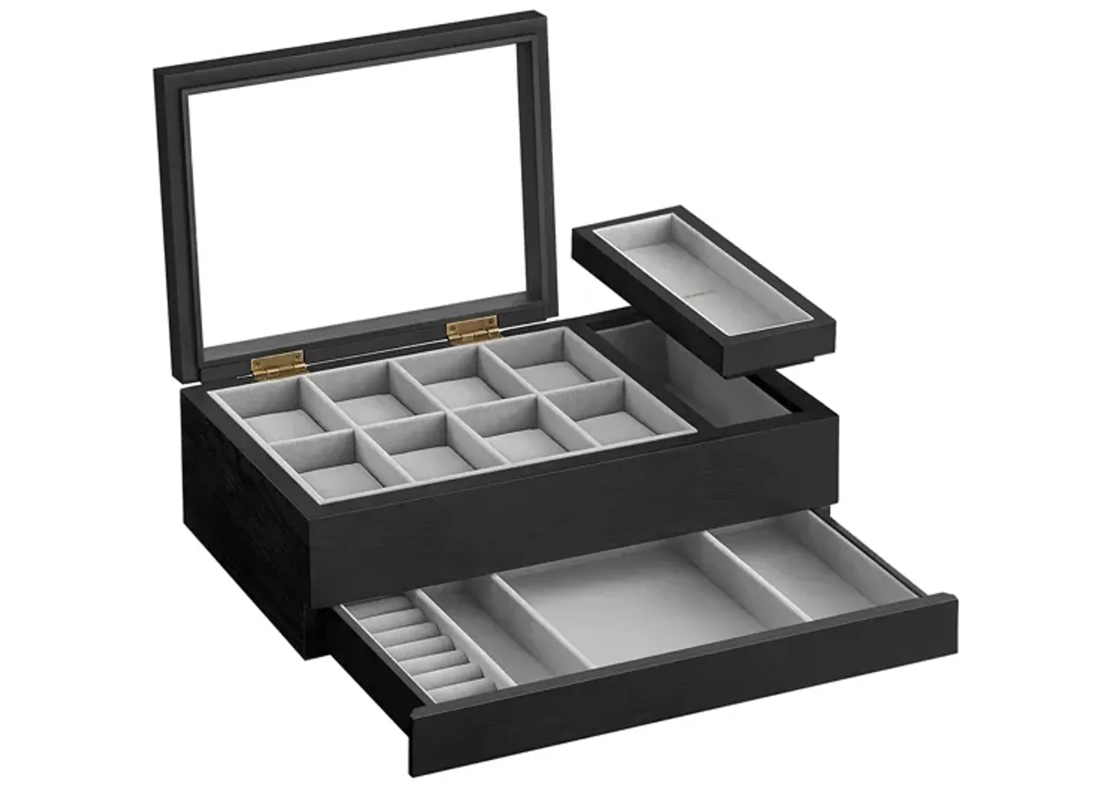 8-Slot Watch Box Premium Storage with Elegant Design and Protective Linings