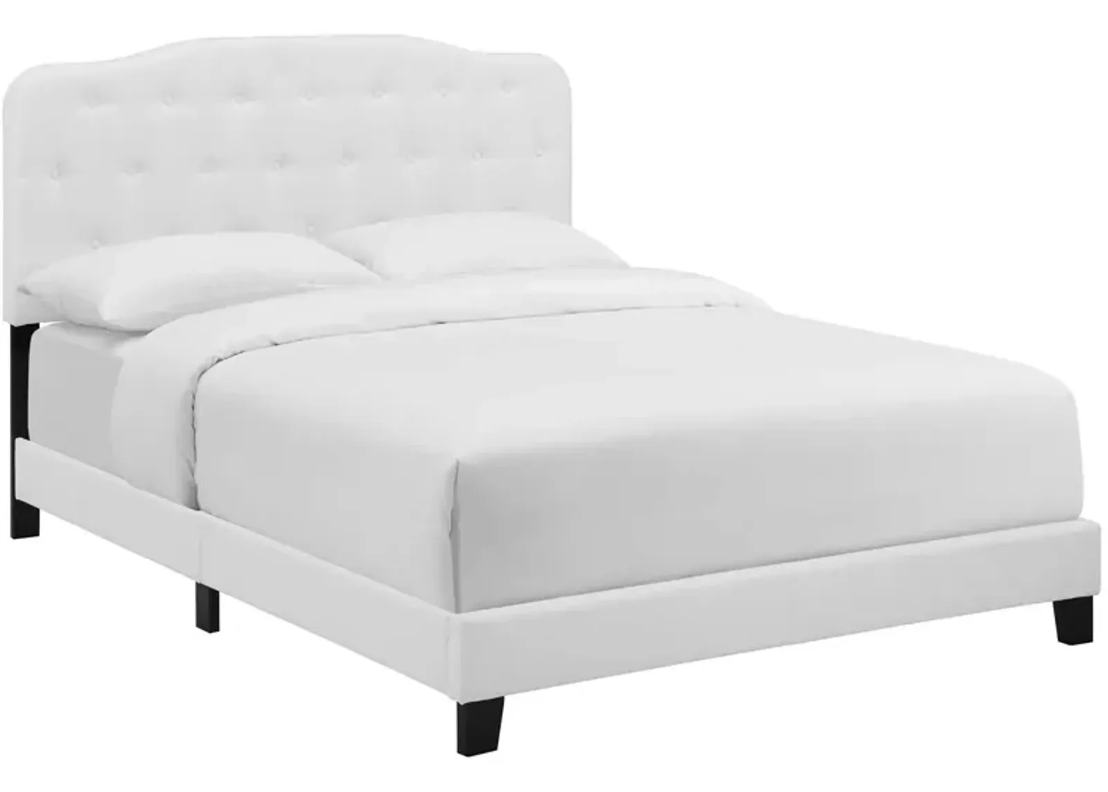 Modway - Amelia Twin Upholstered Fabric Bed White