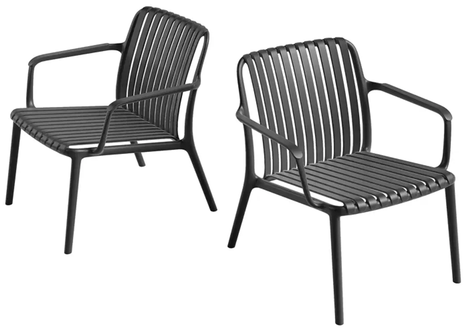 STACKABLE OUTDOOR & INDOOR FIJI LOUNGE CHAIR (Set of 2)