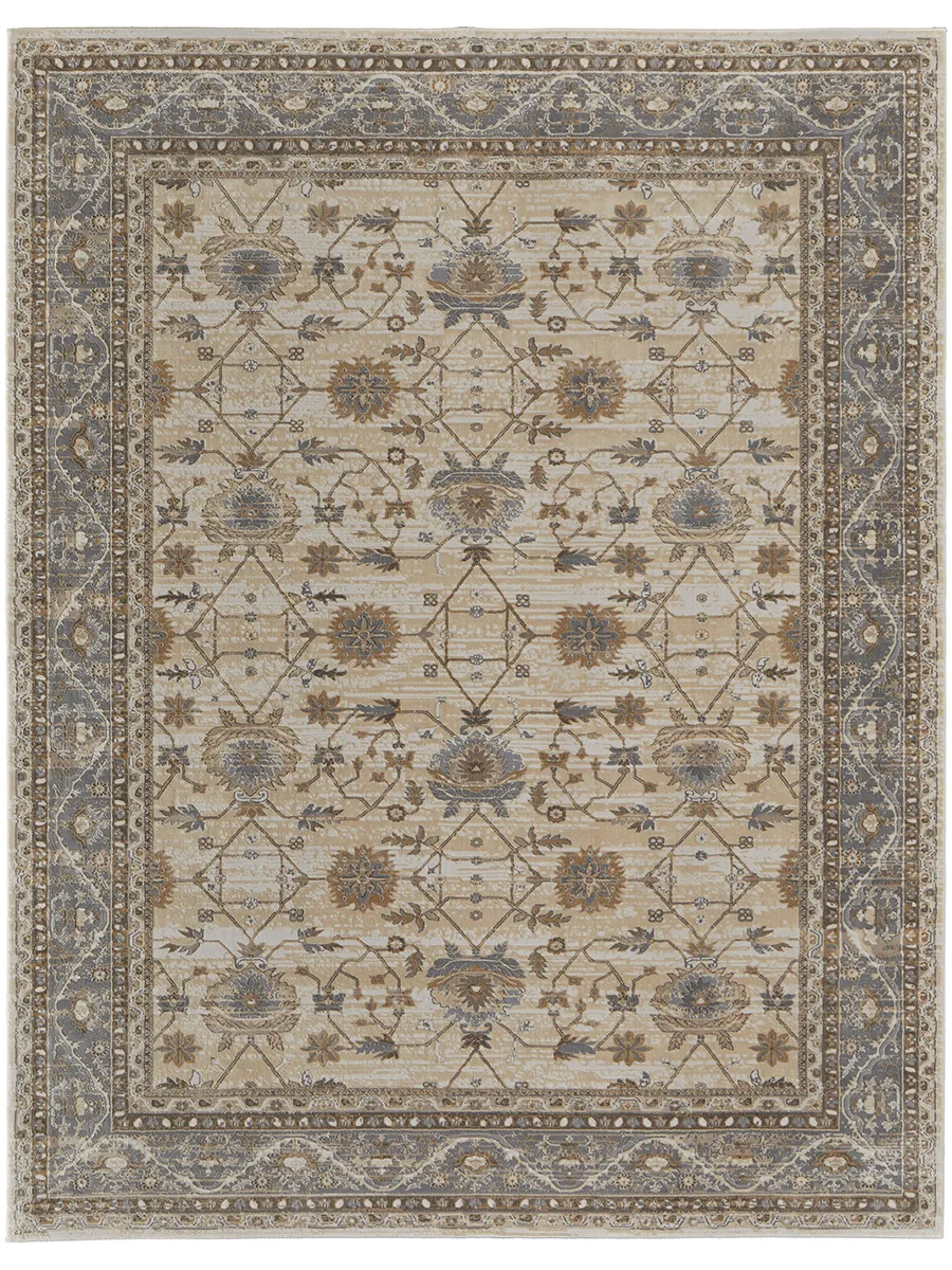 Celene 39KVF Tan/Ivory/Gray 2'6" x 8' Rug