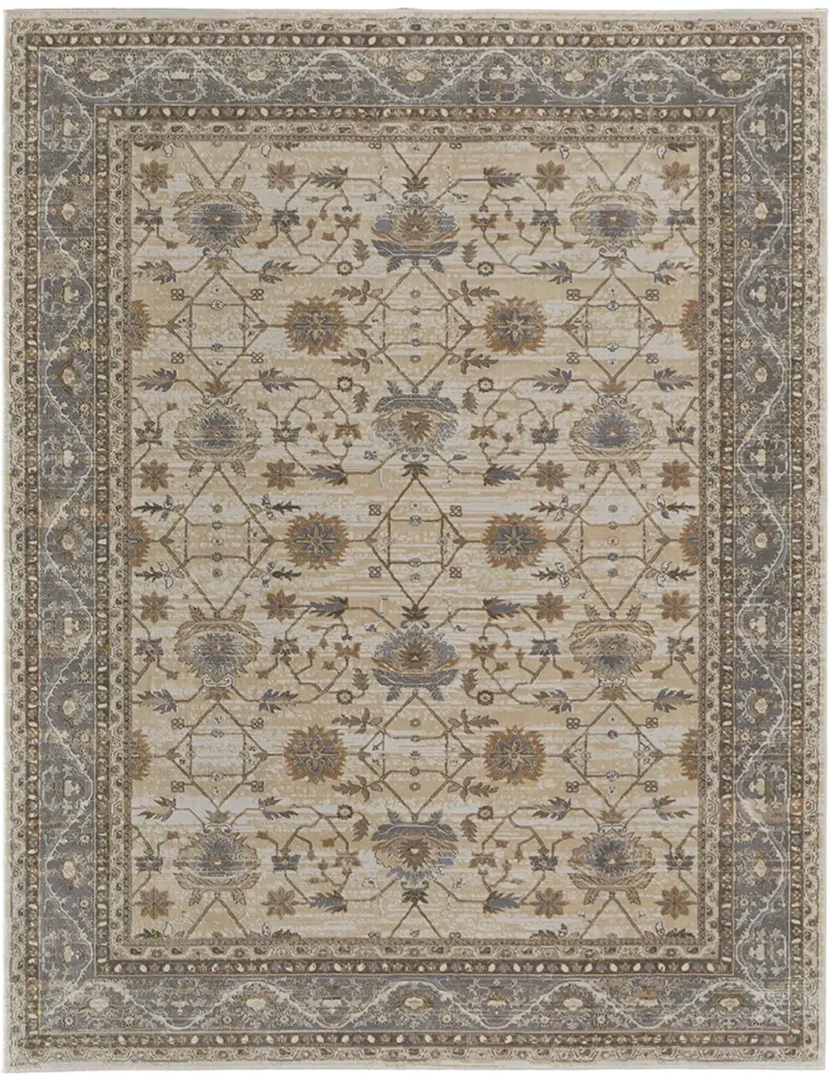 Celene 39KVF Tan/Ivory/Gray 2'6" x 8' Rug