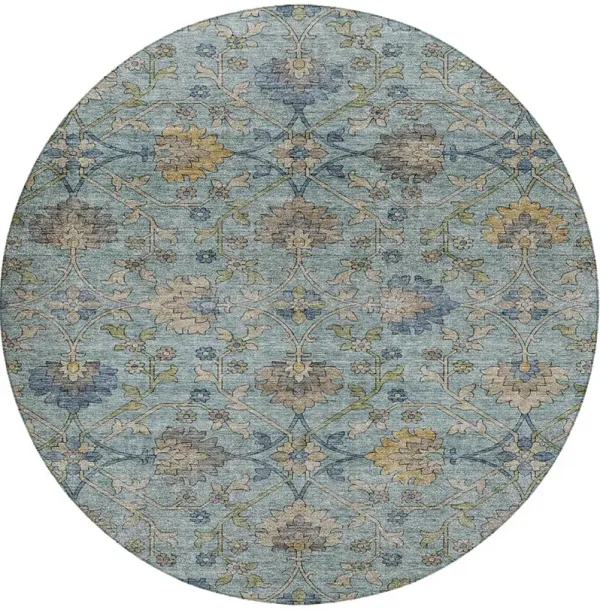 Silk Road SR1 Denim 8' Round Rug