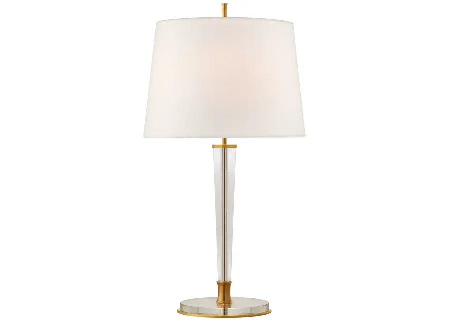 Lyra Large Table Lamp in Hand-Rubbed Antique Brass