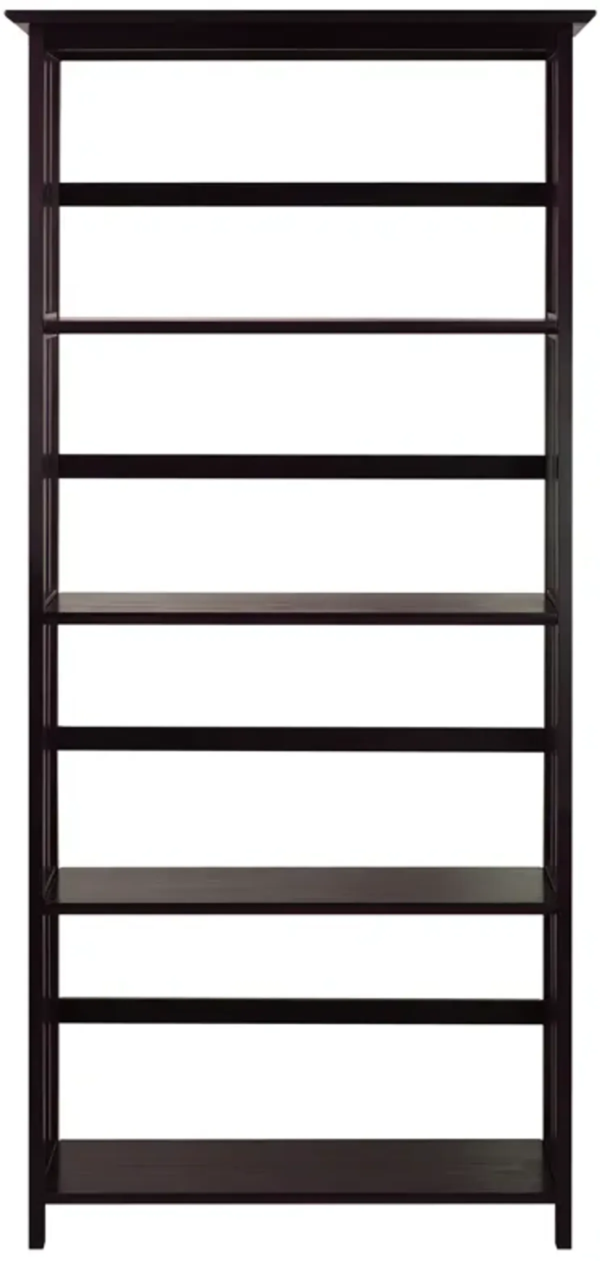 Casual Home Mission Style 5-Shelf Bookcase, Espresso