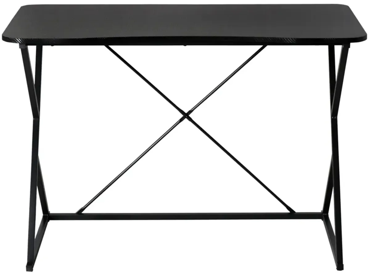 Carbon Fiber-Like Designed Writing Desk with Heavy 66 lb Support and Foot Pads