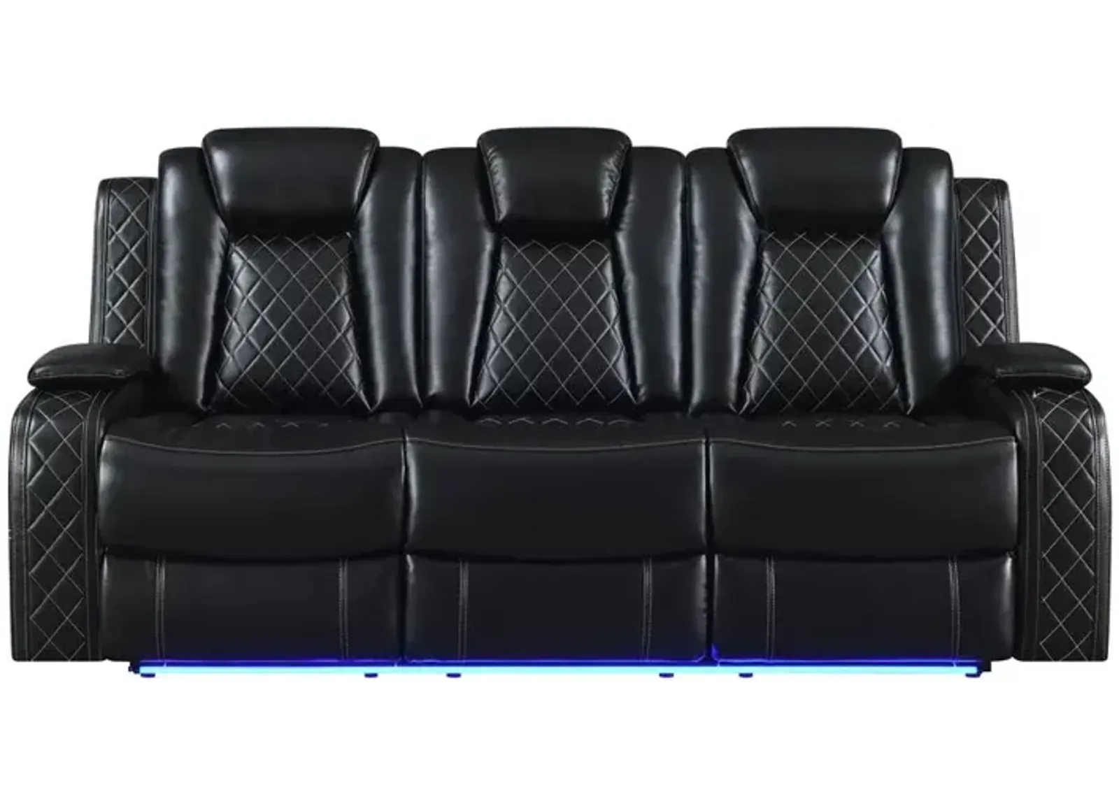 New Classic Furniture Orion Sofa  W/ Pwr Fr & Hr-Black