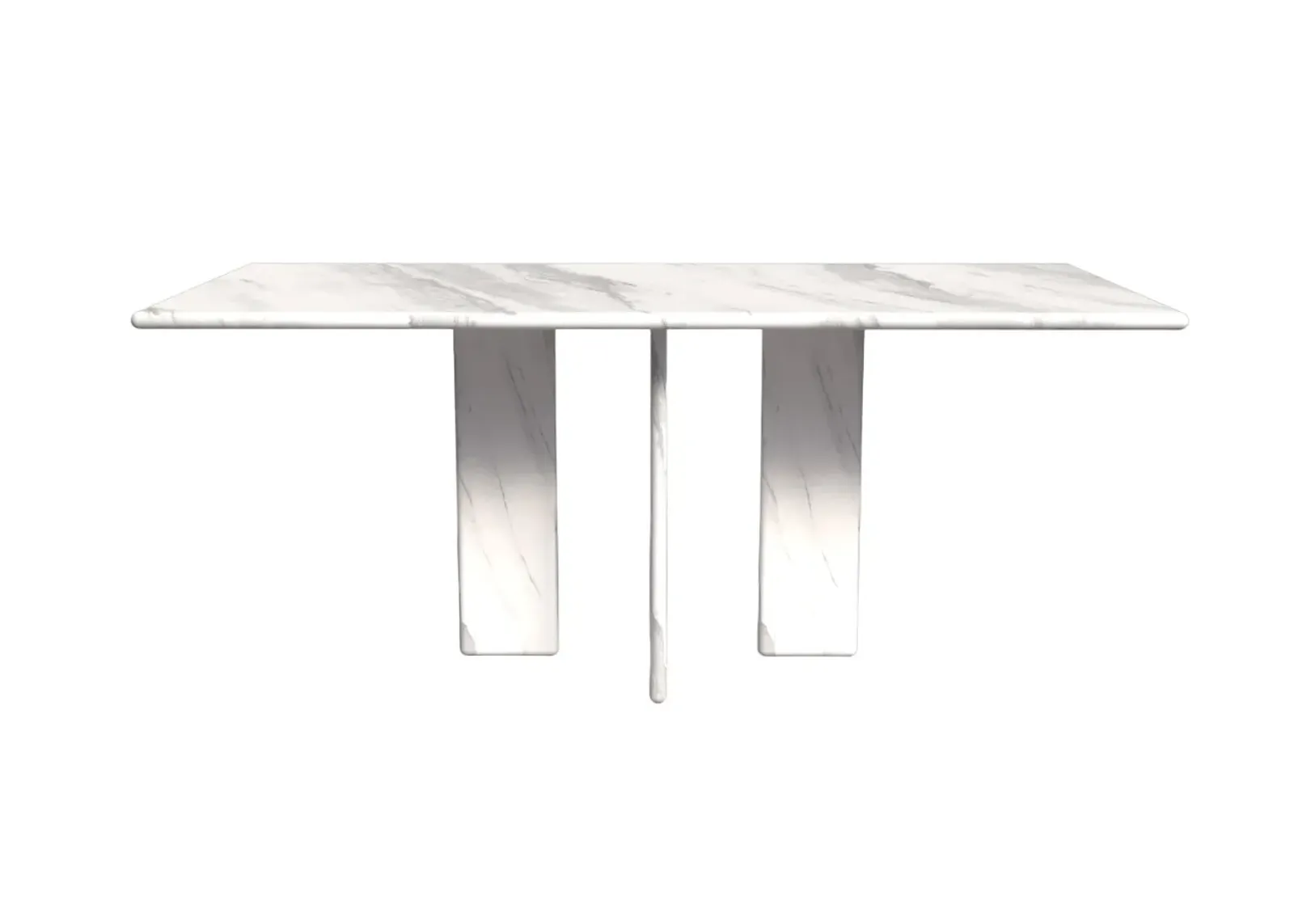 Luna Carrara Marble Dining Table 72"