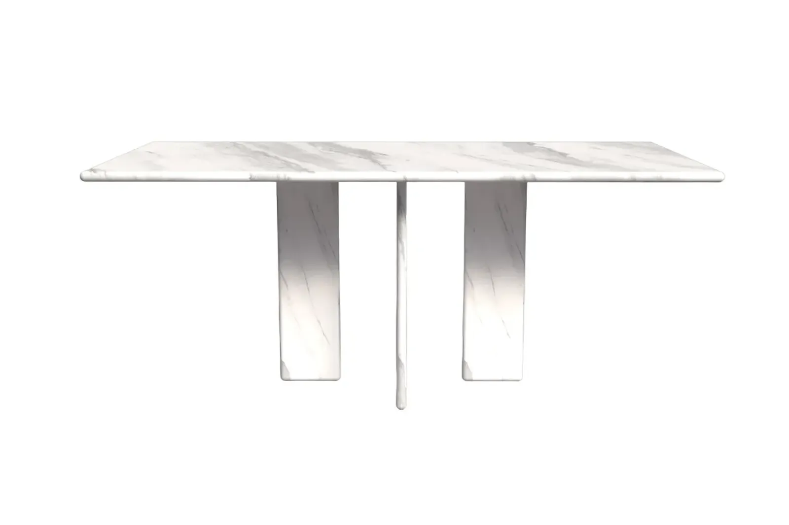 Luna Carrara Marble Dining Table 72"