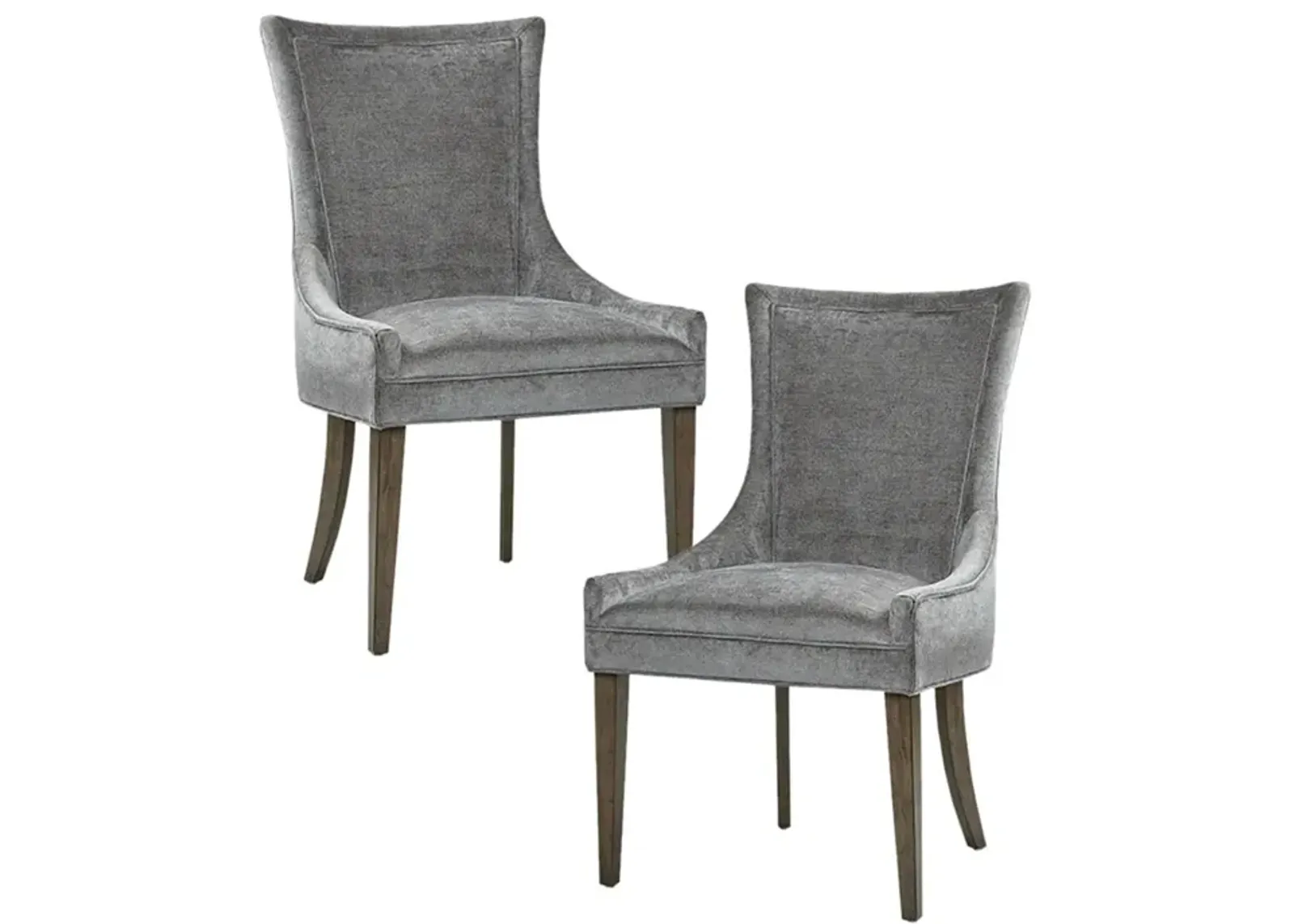 Gracie Mills Julienne Set of 2 Solid Wood High-Backed Dining Chairs