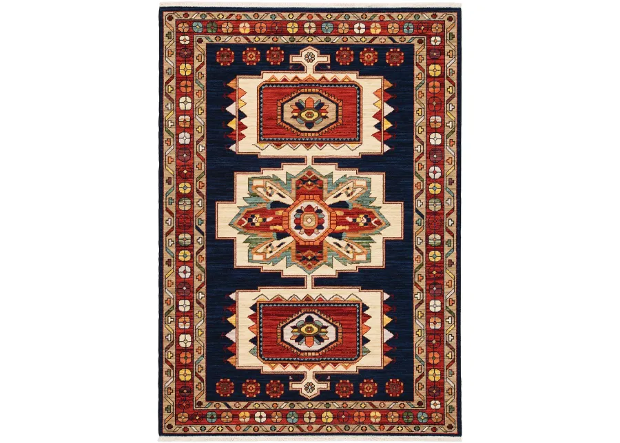 Lilihan 7'10" x 10'10" Blue Rug