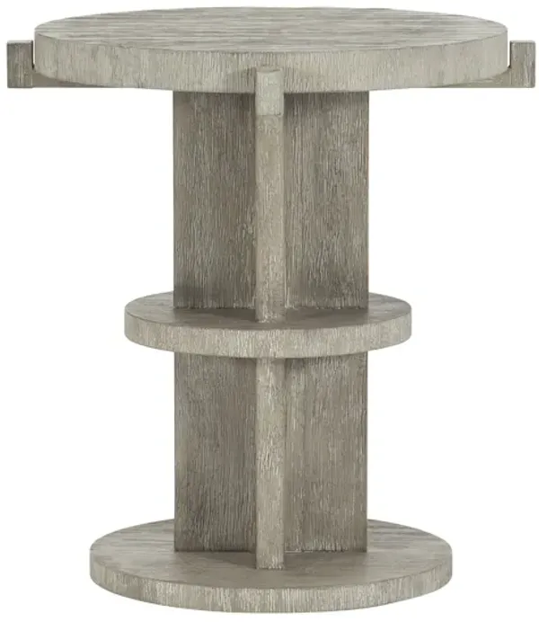 Foundations Round Side Table in Gray