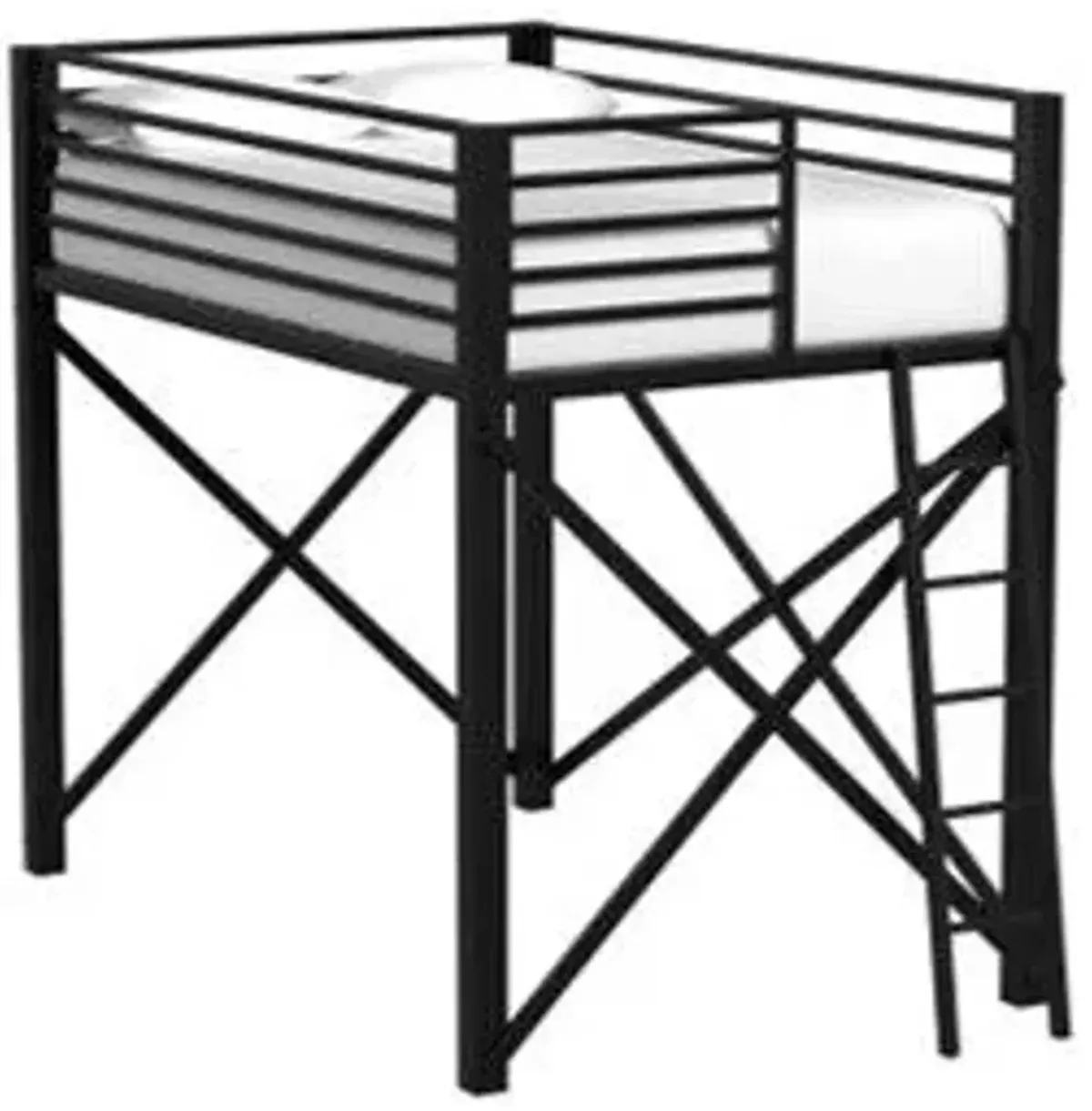 Talia Black Full Loft Bed