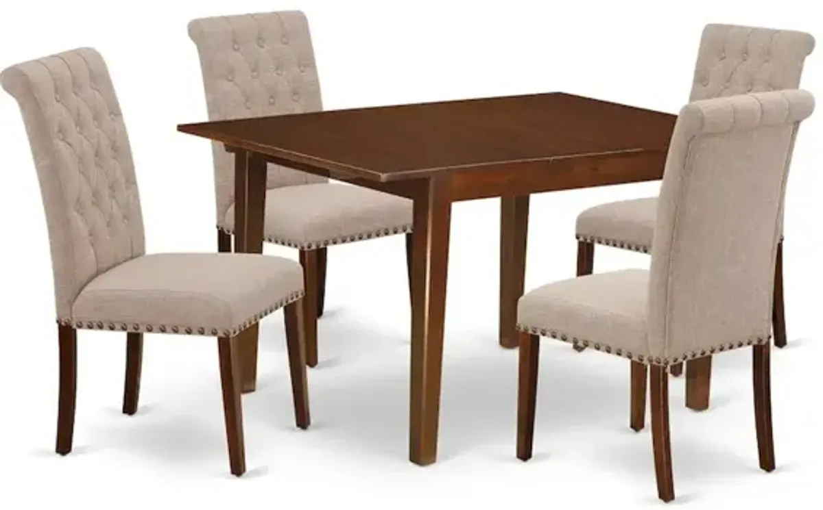 Dining Room Set Mahogany, MLBR5-MAH-04