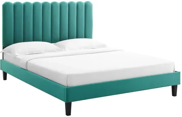 Modway - Reagan Queen Performance Velvet Platform Bed