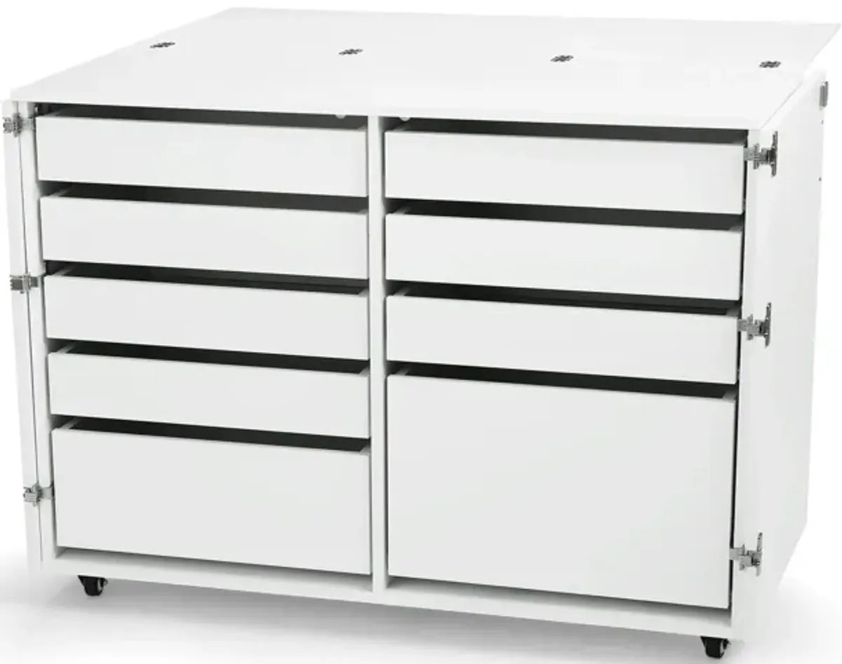 Dingo Storage Cabinet & Cutting Table Ash White