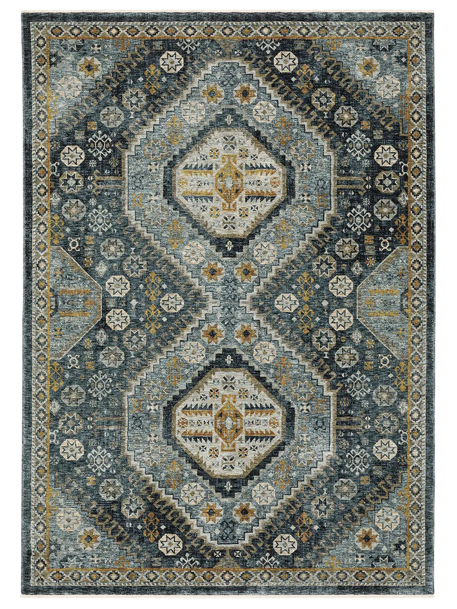 Aberdeen 6'7" x 9'6" Blue Rug