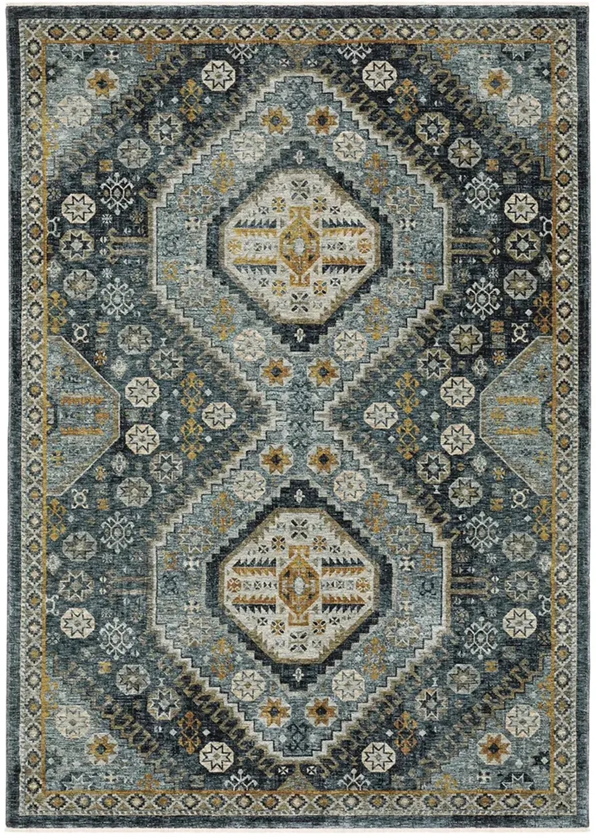 Aberdeen 6'7" x 9'6" Blue Rug