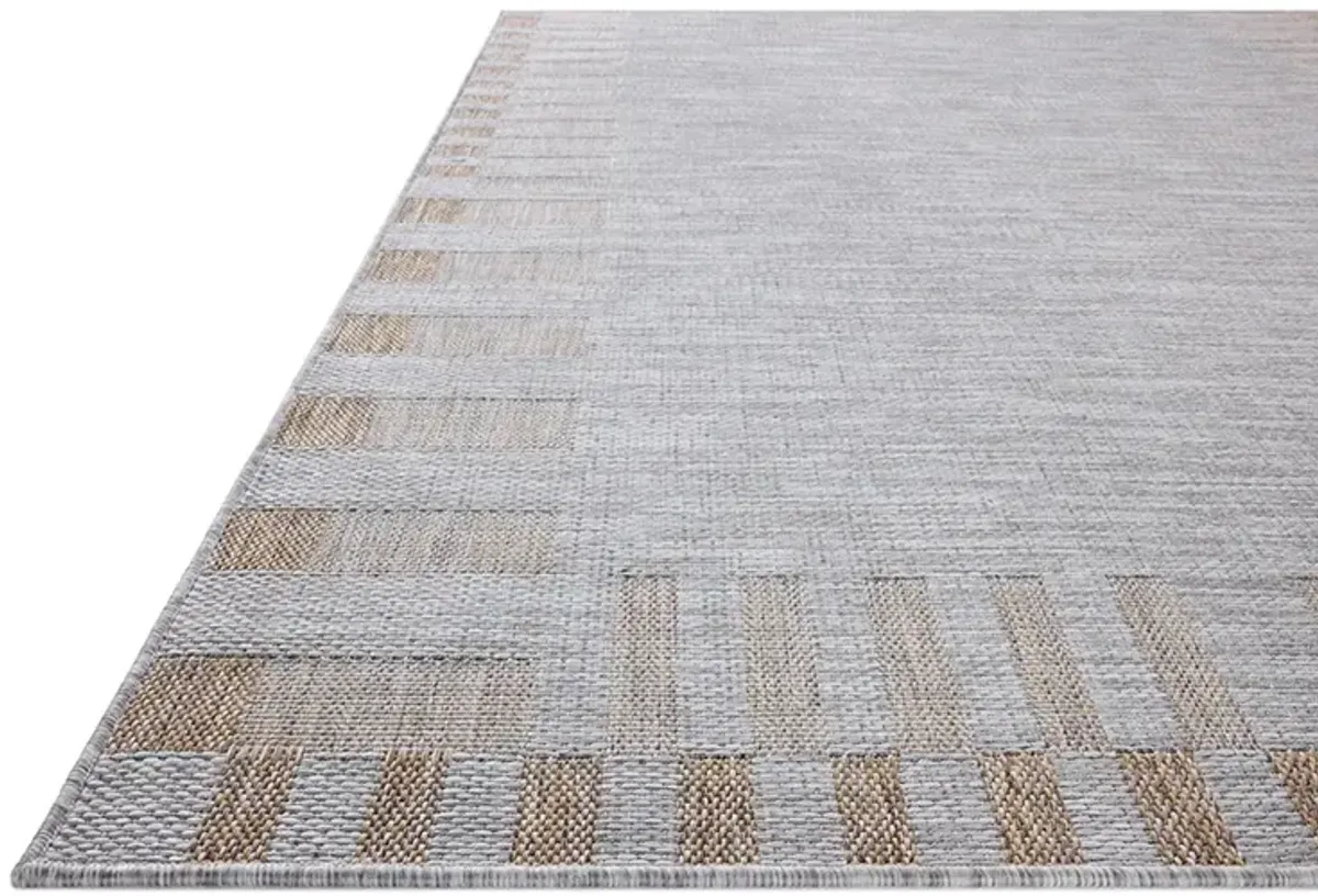 Topanga Silver/Natural 5'3" x 7'6" Area Rug by Amber Lewis x Loloi